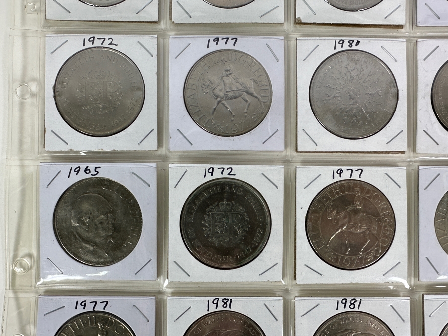 Collection Of 28 British Crowns [Photo 4]