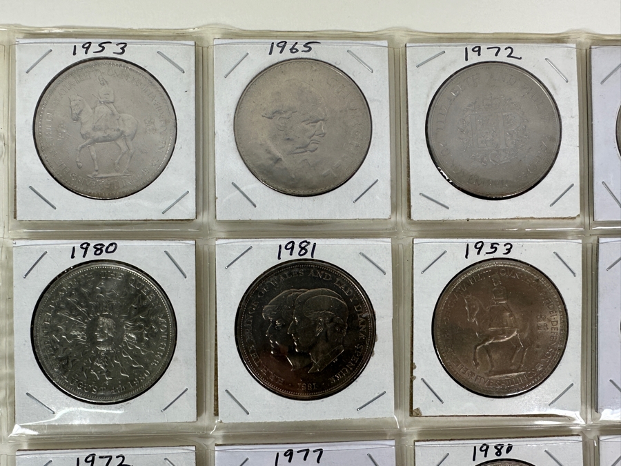 Collection Of 28 British Crowns [Photo 2]