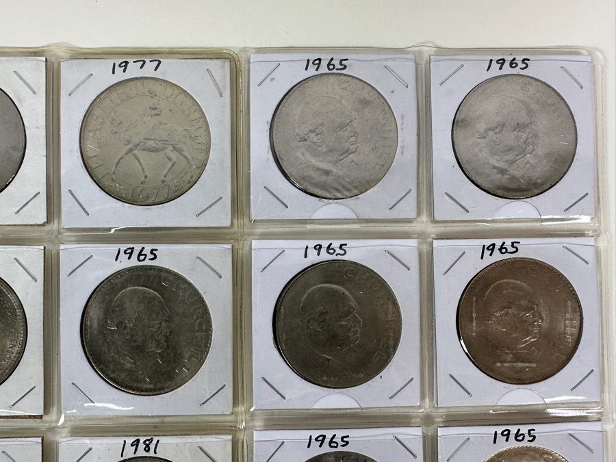 Collection Of 28 British Crowns [Photo 3]