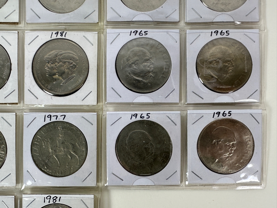 Collection Of 28 British Crowns [Photo 5]