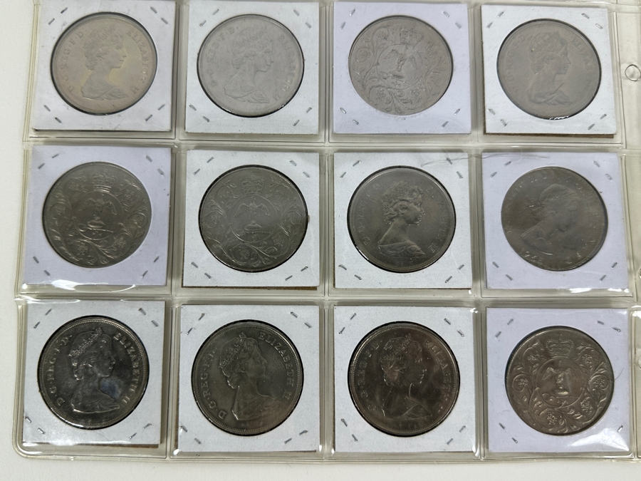 Collection Of 28 British Crowns [Photo 9]