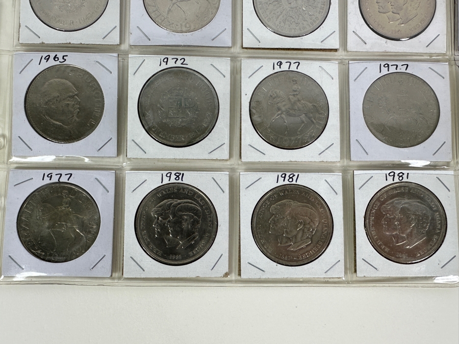 Collection Of 28 British Crowns [Photo 6]