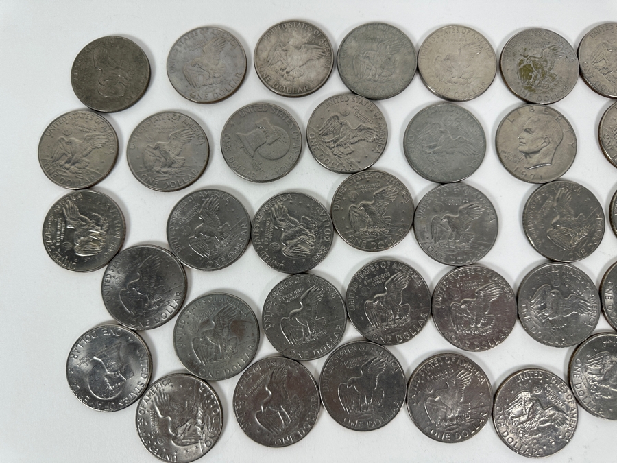 Bag Of 50 Eisenhower Silver Coins  [Photo 6]