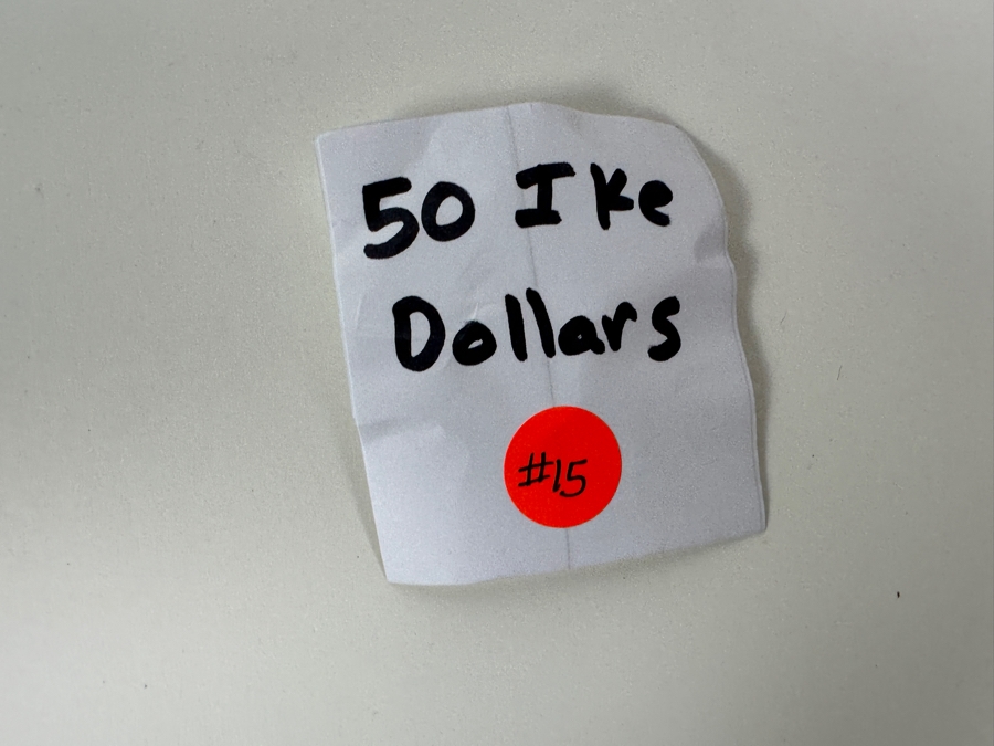 Bag Of 50 Eisenhower Silver Coins  [Photo 8]