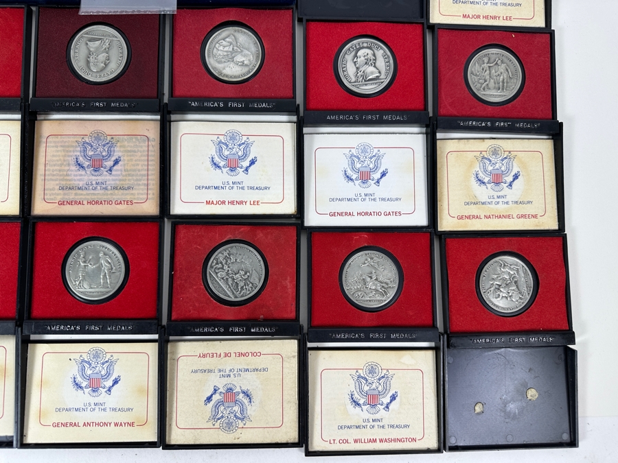 America's First Medals Revolutionary War Collection 1973 U.S. Mint Complete With 19 Extra Medals  [Photo 6]