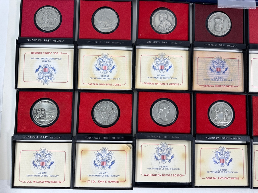 America's First Medals Revolutionary War Collection 1973 U.S. Mint Complete With 19 Extra Medals  [Photo 4]