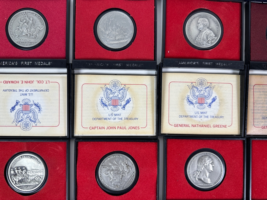 America's First Medals Revolutionary War Collection 1973 U.S. Mint Complete With 19 Extra Medals  [Photo 5]