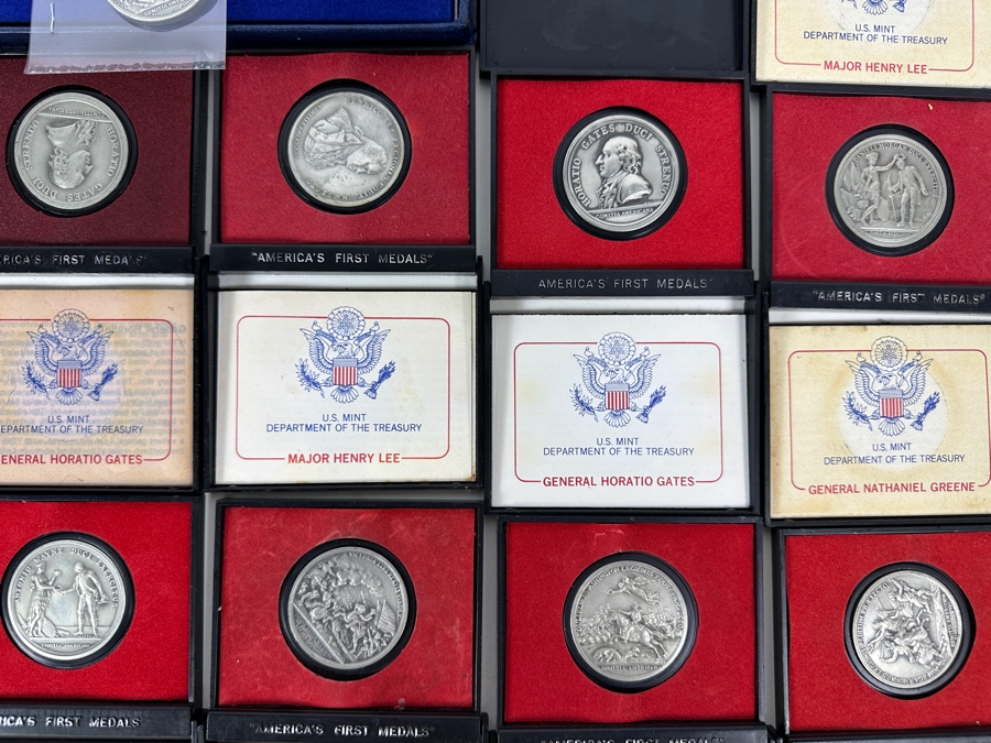 America's First Medals Revolutionary War Collection 1973 U.S. Mint Complete With 19 Extra Medals  [Photo 7]