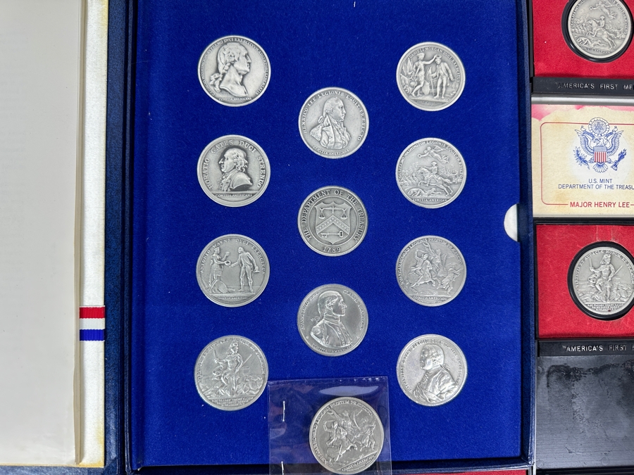 America's First Medals Revolutionary War Collection 1973 U.S. Mint Complete With 19 Extra Medals  [Photo 2]
