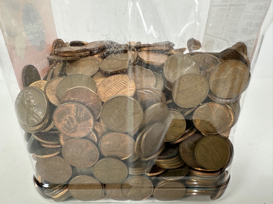 Over Troy 10 Pounds Of Copper Pennies Dated 1981 And Earlier [Photo 2]