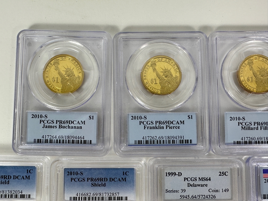 Box Of 20 Slabbed / Graded Coins: Proofs, Silver & Collectible Coins [Photo 2]