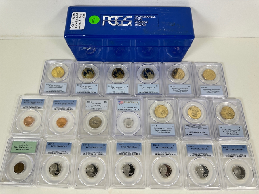 Box Of 20 Slabbed / Graded Coins: Proofs, Silver & Collectible Coins [Photo 15]