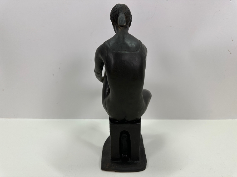 Quagliotti (Italian) Bronze Ballerina Sculpture Signed And Titled 'Il Riposo Della Ballerina' (The Ballerina's Rest) Numbered 94 Of 100 With La Spirale 2000 Gallery Brochure 6W X 4D X 9.5H [Photo 11]