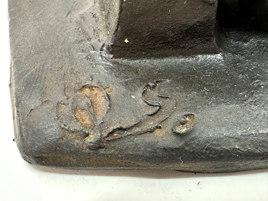 Quagliotti (Italian) Bronze Ballerina Sculpture Signed And Titled 'Il Riposo Della Ballerina' (The Ballerina's Rest) Numbered 94 Of 100 With La Spirale 2000 Gallery Brochure 6W X 4D X 9.5H [Photo 10]