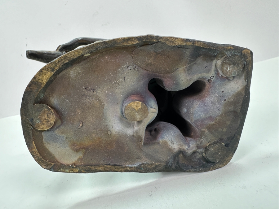 Quagliotti (Italian) Bronze Ballerina Sculpture Signed And Titled 'Il Riposo Della Ballerina' (The Ballerina's Rest) Numbered 94 Of 100 With La Spirale 2000 Gallery Brochure 6W X 4D X 9.5H [Photo 22]