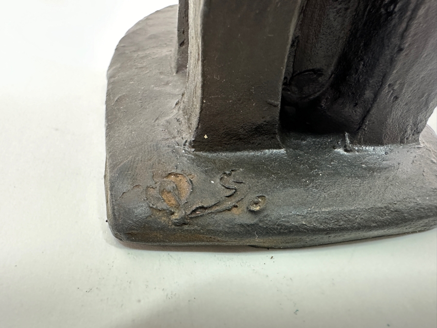 Quagliotti (Italian) Bronze Ballerina Sculpture Signed And Titled 'Il Riposo Della Ballerina' (The Ballerina's Rest) Numbered 94 Of 100 With La Spirale 2000 Gallery Brochure 6W X 4D X 9.5H [Photo 9]