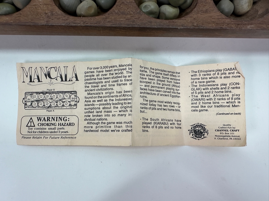 African Mancala Game 16.5L [Photo 4]