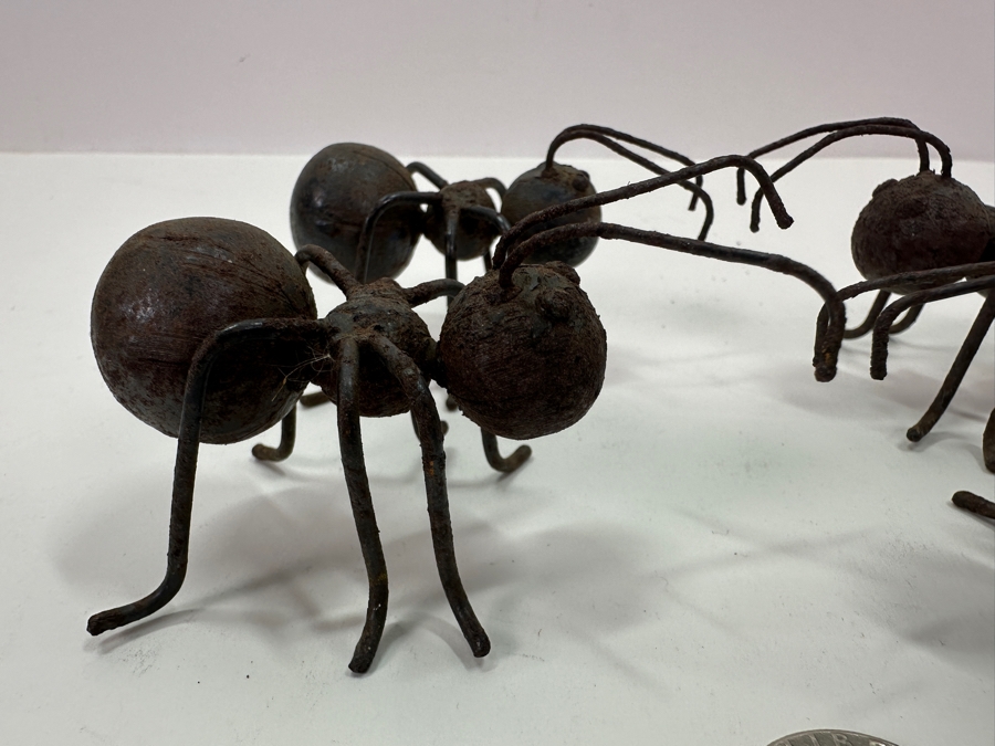 Set Of Four Metal Ant Sculptures [Photo 5]