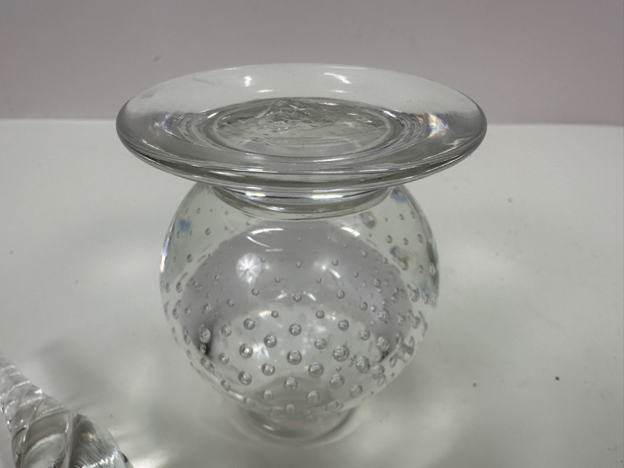 Art Glass Perfume Bottle 6.5H [Photo 5]