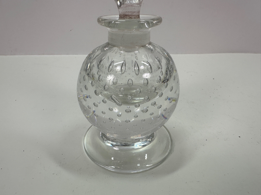 Art Glass Perfume Bottle 6.5H [Photo 2]