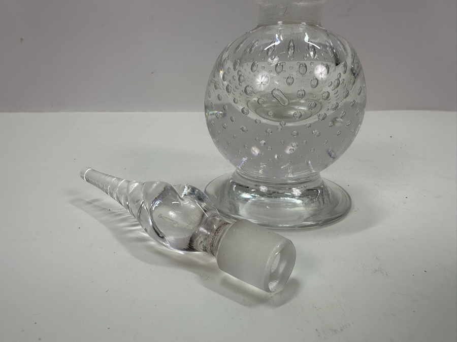 Art Glass Perfume Bottle 6.5H [Photo 3]