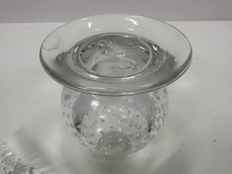 Art Glass Perfume Bottle 6.5H [Photo 4]