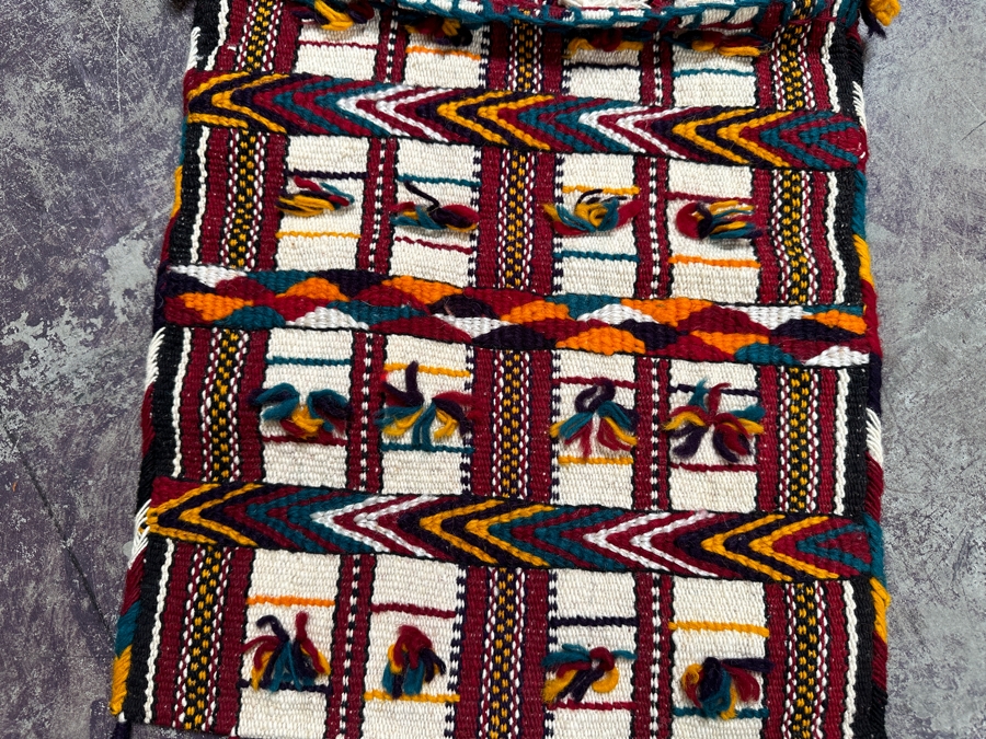 Handmade Wool Persian Saddle Bag 17.5 X 59 [Photo 3]