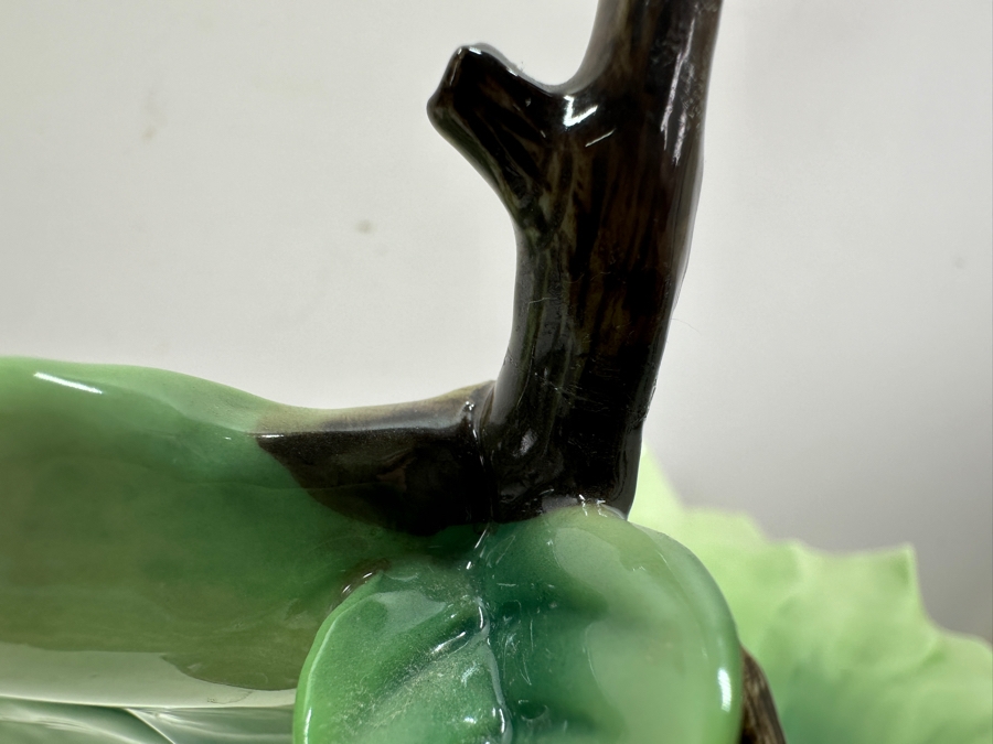 Franz Collection Jungle Beauties Safari Leopard Porcelain Vase (Top Of One Of The Tree Branches Has Been Repaired - See Photos) 14H Retails $1,180 [Photo 16]