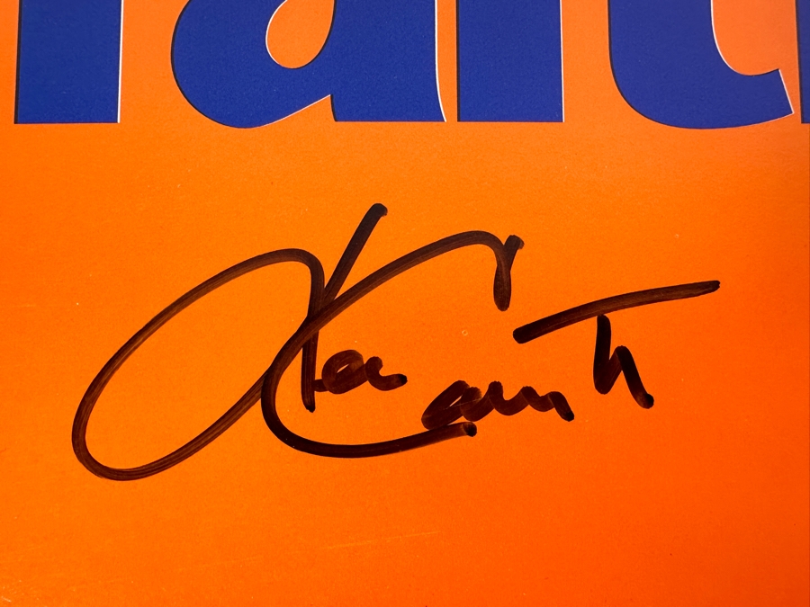 Tony Gwynn & Ken Caminiti Autographed Keep The Faith Padres Sign The San Diego Union Tribune With Jack In The Box Ad On Back 1996 14 X 10 [Photo 3]