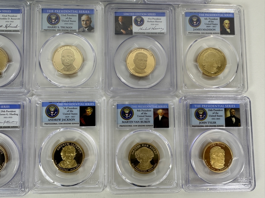 PCGS Box With 20 Different PCGS High Grade Presidential Proof Dollars  [Photo 5]