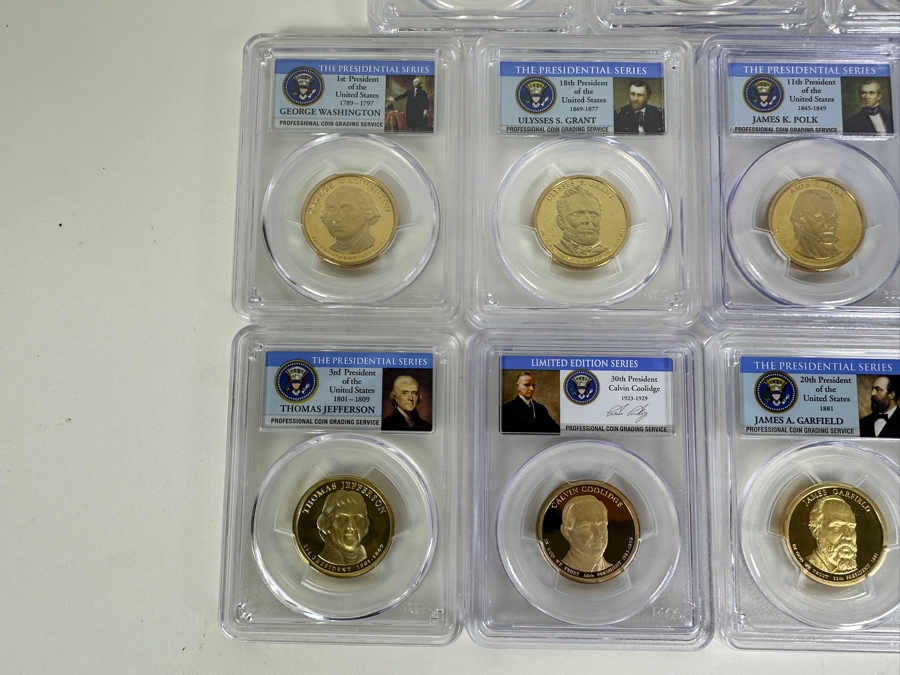 PCGS Box With 20 Different PCGS High Grade Presidential Proof Dollars  [Photo 7]