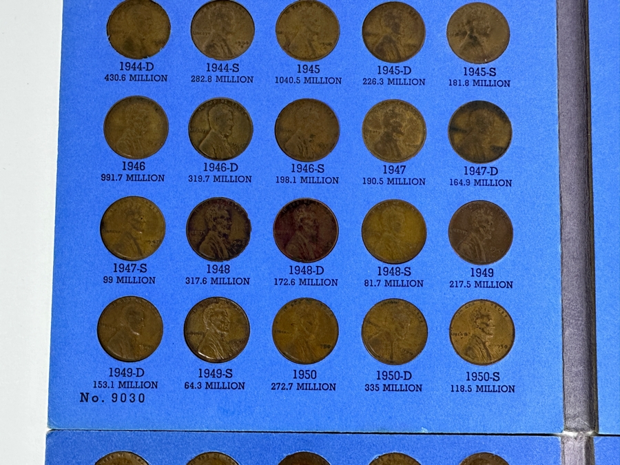 Lincoln Penny Collection: Two Framed Sets And Three Lincoln Head Cent Collection Books [Photo 12]
