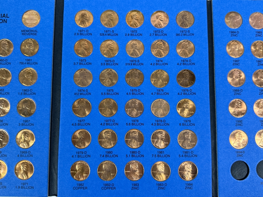 Lincoln Penny Collection: Two Framed Sets And Three Lincoln Head Cent Collection Books [Photo 21]