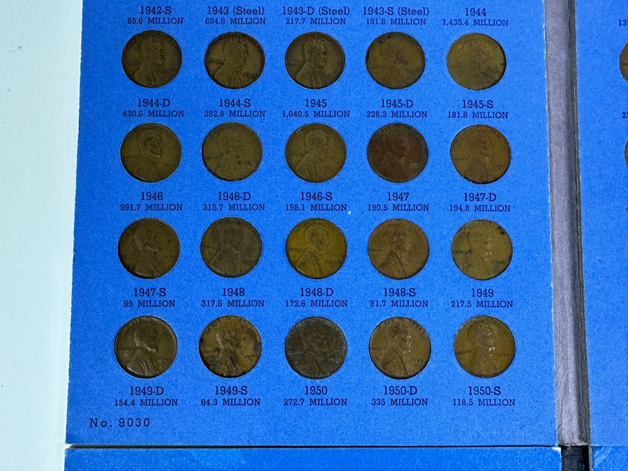 Lincoln Penny Collection: Two Framed Sets And Three Lincoln Head Cent Collection Books [Photo 17]