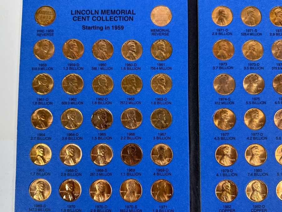 Lincoln Penny Collection: Two Framed Sets And Three Lincoln Head Cent Collection Books [Photo 20]