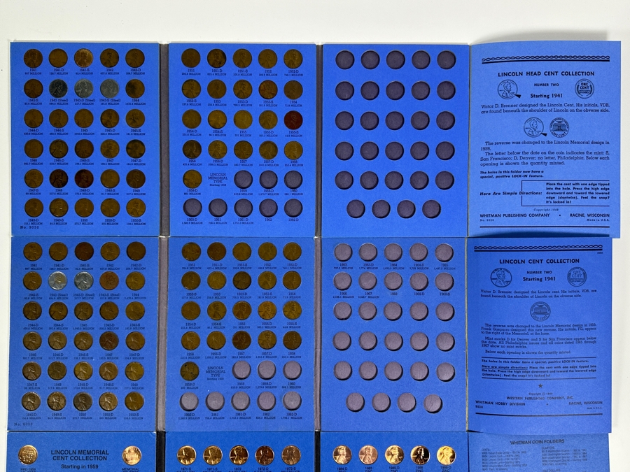 Lincoln Penny Collection: Two Framed Sets And Three Lincoln Head Cent Collection Books [Photo 8]