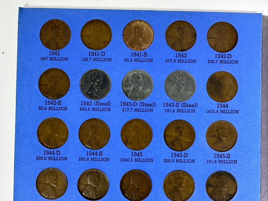 Lincoln Penny Collection: Two Framed Sets And Three Lincoln Head Cent Collection Books [Photo 11]