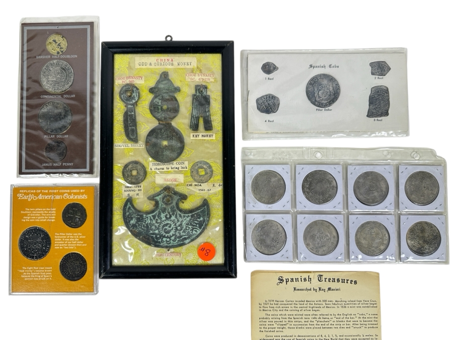 Collection Of Odd, Curious, Replica Shipwreck Coins, Foreign Coins [Photo 1]
