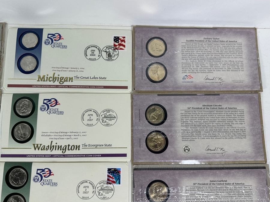 U.S. Mint Presidential Dollars & Statehood Quarters 19 Pieces [Photo 8]