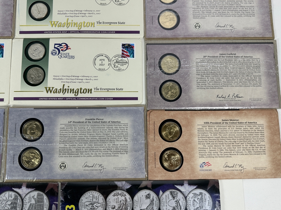 U.S. Mint Presidential Dollars & Statehood Quarters 19 Pieces [Photo 7]