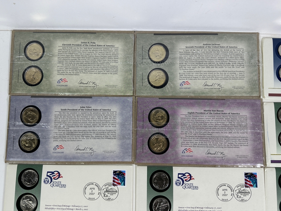 U.S. Mint Presidential Dollars & Statehood Quarters 19 Pieces [Photo 6]
