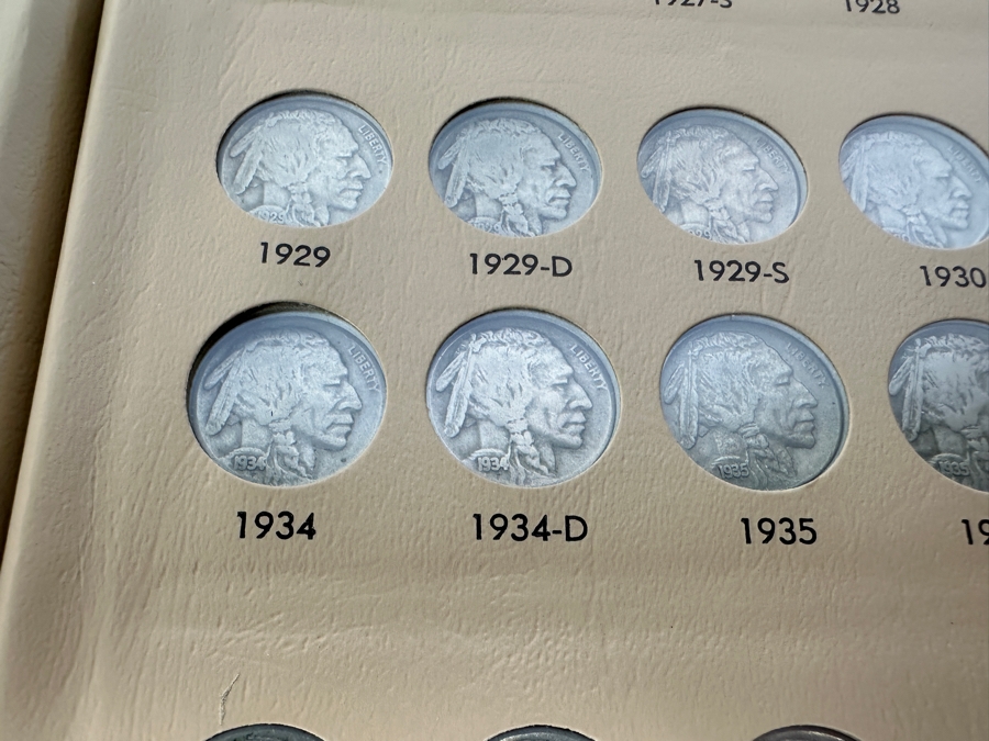 Buffalo Nickel Collection In Dansco Album - 2 Sheets - Mostly Complete  [Photo 15]