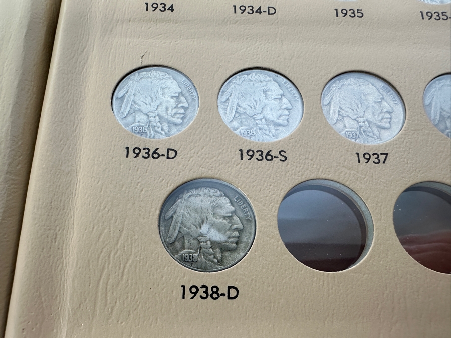 Buffalo Nickel Collection In Dansco Album - 2 Sheets - Mostly Complete  [Photo 17]