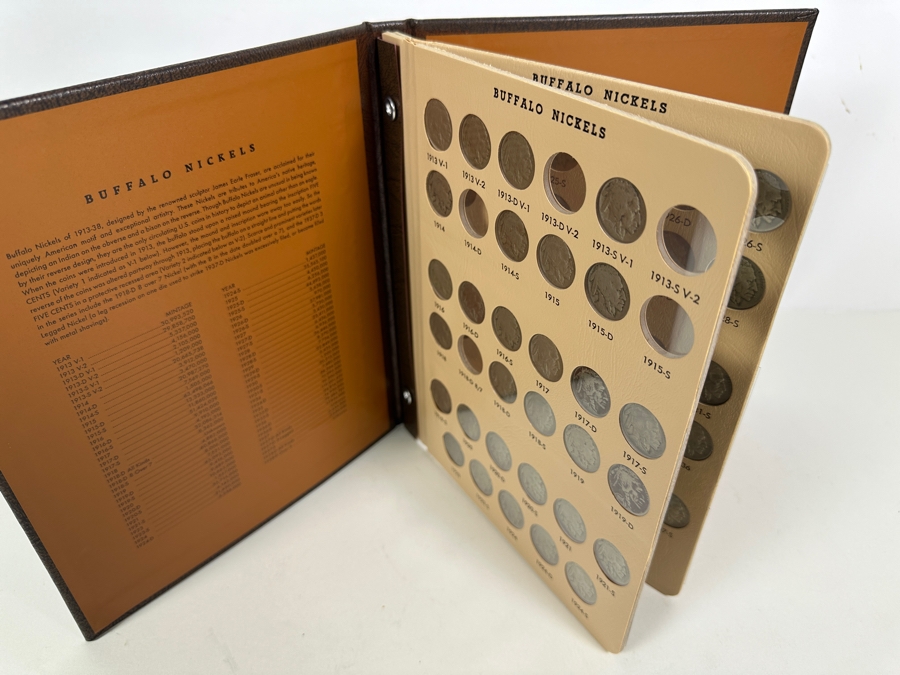 Buffalo Nickel Collection In Dansco Album - 2 Sheets - Mostly Complete  [Photo 3]
