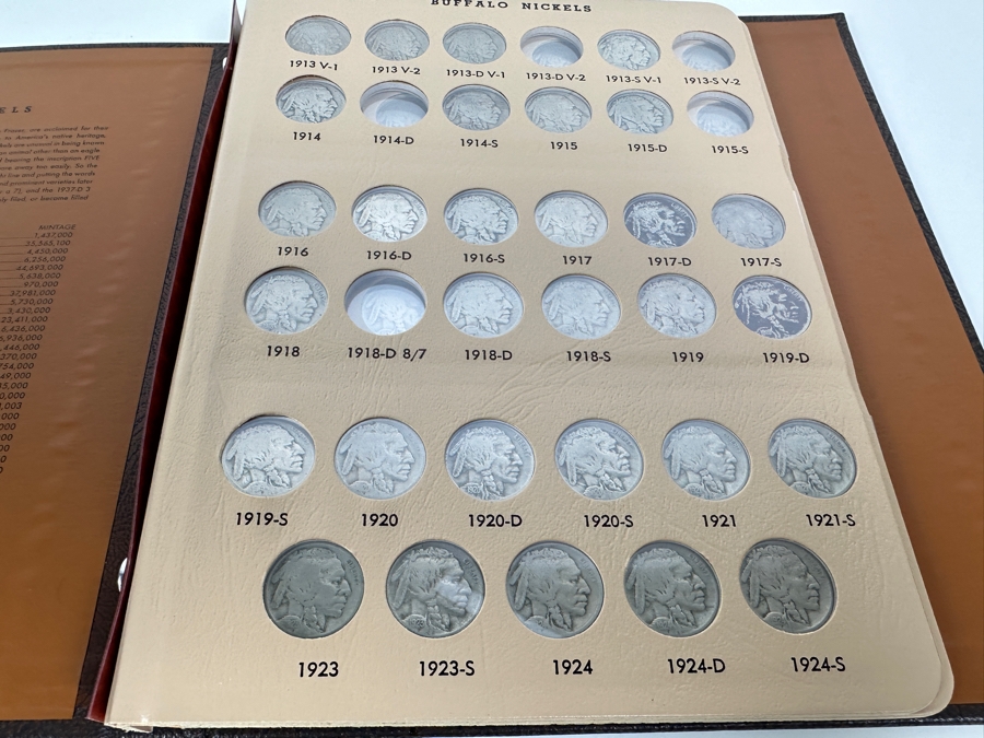 Buffalo Nickel Collection In Dansco Album - 2 Sheets - Mostly Complete  [Photo 10]