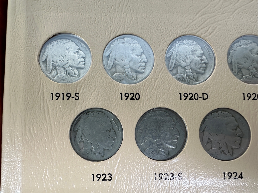 Buffalo Nickel Collection In Dansco Album - 2 Sheets - Mostly Complete  [Photo 8]