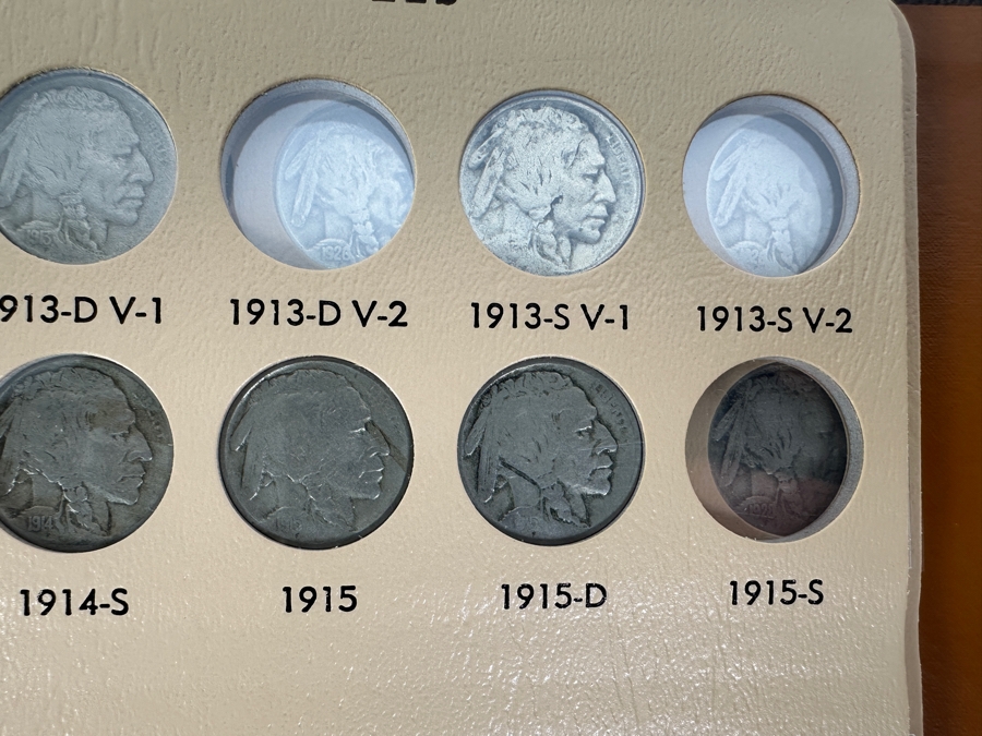 Buffalo Nickel Collection In Dansco Album - 2 Sheets - Mostly Complete  [Photo 5]