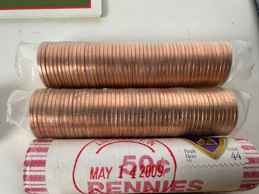 Nickel & Penny Sets, Proofs & Uncirculated Rolls (37 Pieces) [Photo 22]