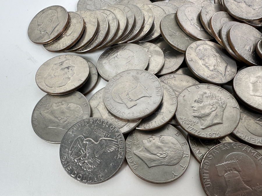 Jar Of 100 Eisenhower Silver Coins [Photo 5]