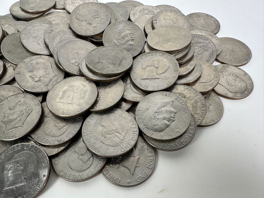 Jar Of 100 Eisenhower Silver Coins [Photo 8]